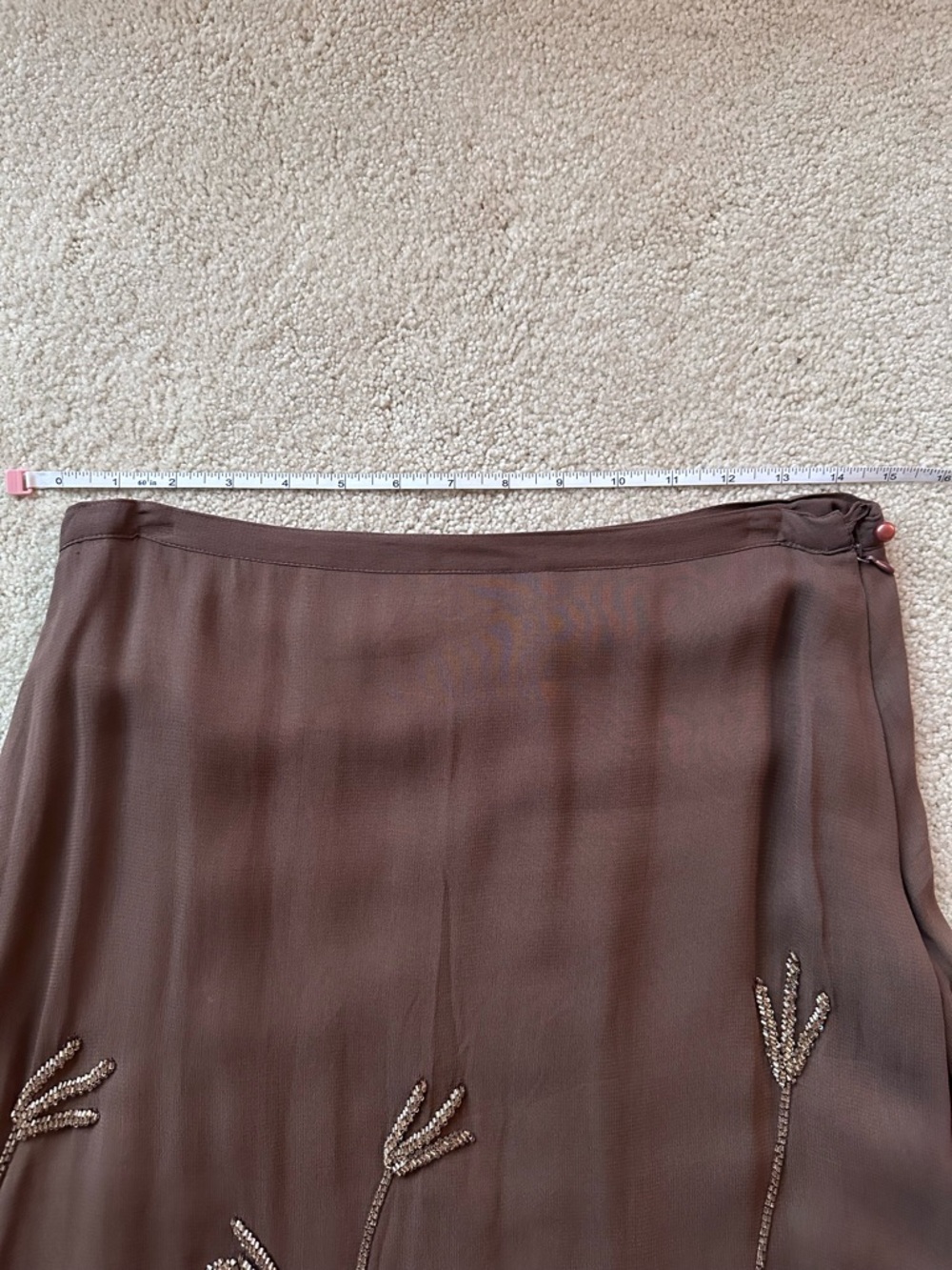 Papillon Los Angeles Brown Midi Skirt - Picture 5 of 5